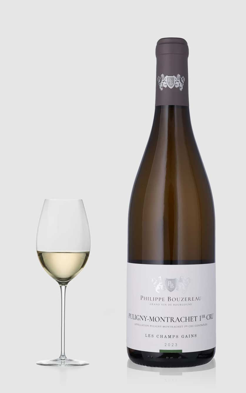Domaine Bouzereau Puligny Montrachet 1er Cru Les Champs Gains Blanc Øko 2023 - Wineforyou - 3701151702818